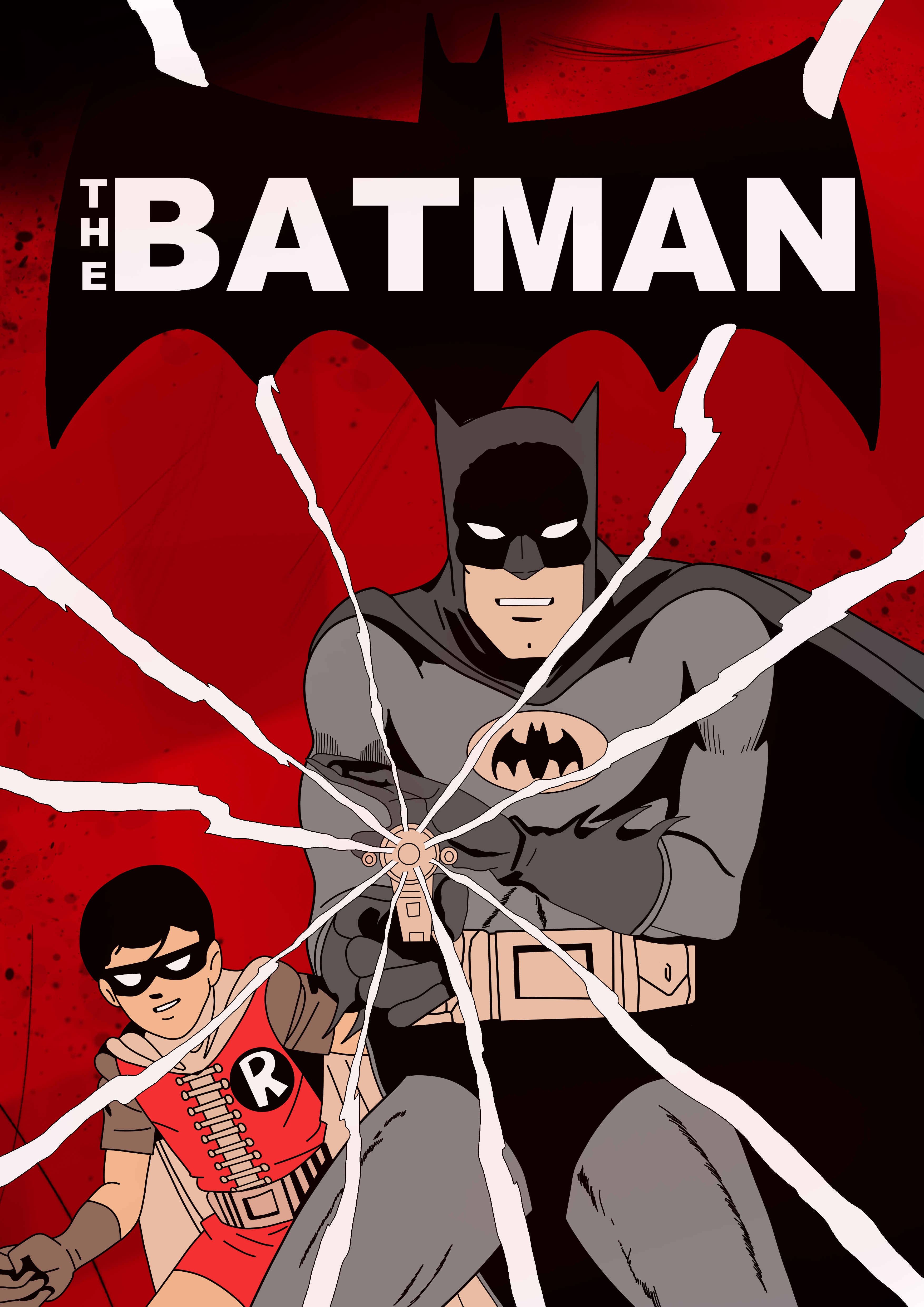 Batman and Robin comic art