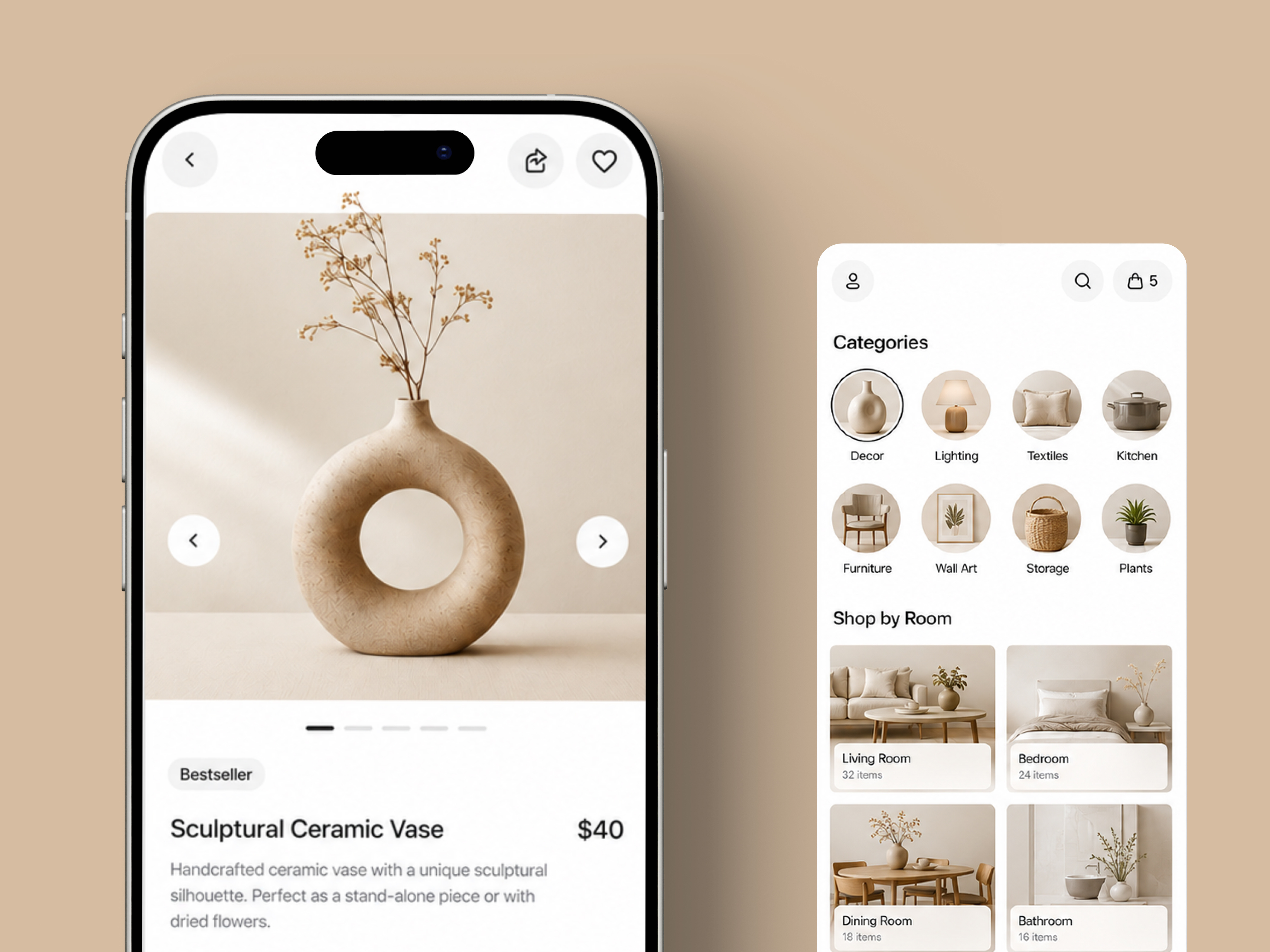 Home Decor Shopping ecommerce App UI amena amin app app design decor e commerce ecommerce ecommerce app ecommerce mobile app figma figma app home decore household minimal mobile app mobile app deisgn modern online shopping shopping app ui uiux