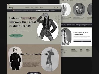 eCommerce Website - UI Concept classic ecommerce ecommercedesig fashion figma figmadesign homepage landingpage model store ui ux webdesign