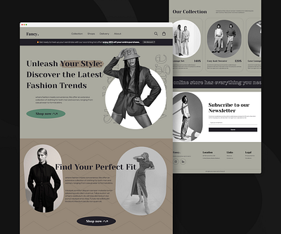 eCommerce Website - UI Concept classic ecommerce ecommercedesig fashion figma figmadesign homepage landingpage model store ui ux webdesign