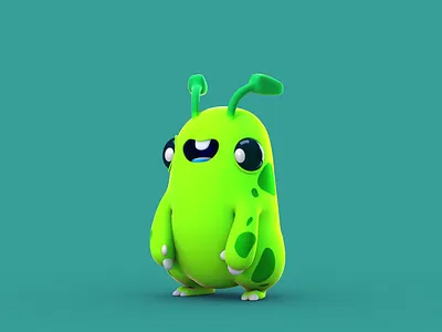 Bobo The Little Alien 3d animation character modeling