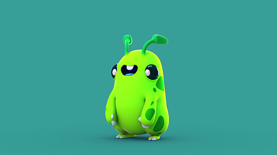 Bobo The Little Alien 3d animation character modeling
