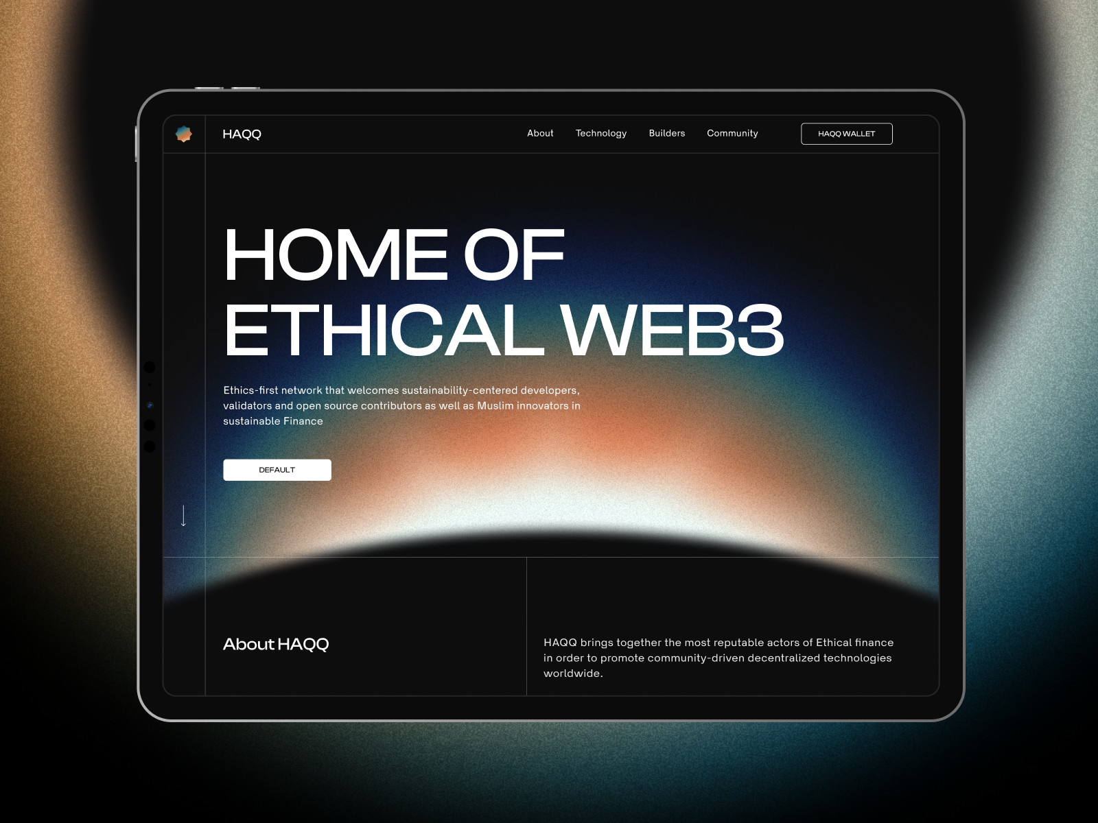 HAQQ: Web Animation animation arabic branding clean crypto identity minimal uiux web