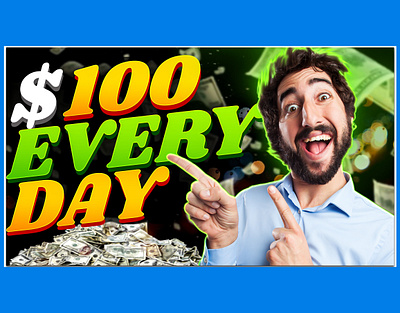 Make money thumbnail post design