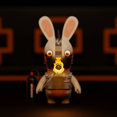 Rabbidstein mestblendercourse rabbid rabbit rammstein