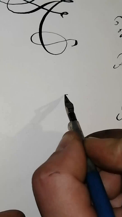 Calligraphy, training le lettering logo sketch