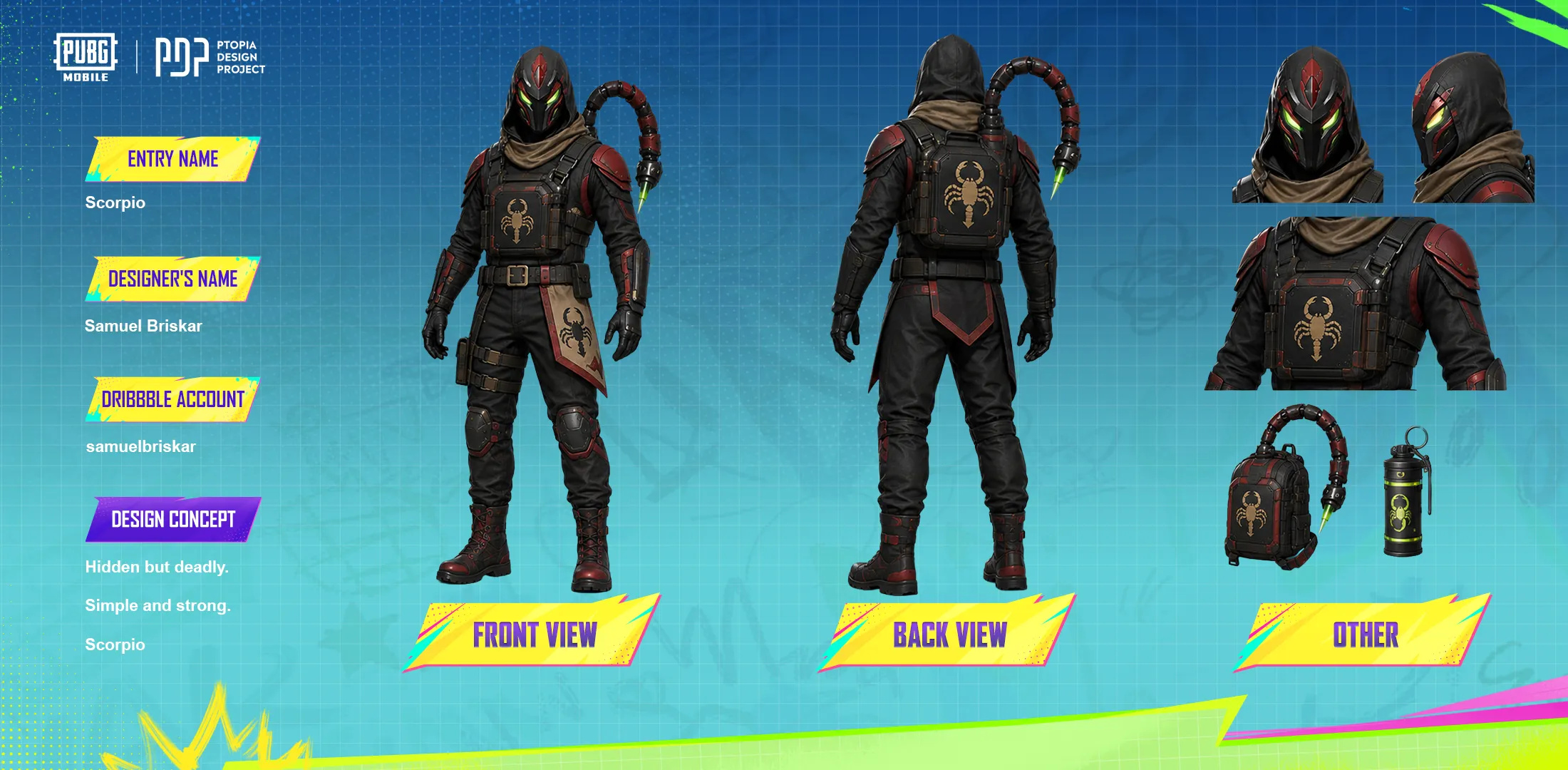 Scorpio - Character concept art artist battle battlefield character concept game game art gaming illustration illustrations inspiration moba mobile scorpion ui