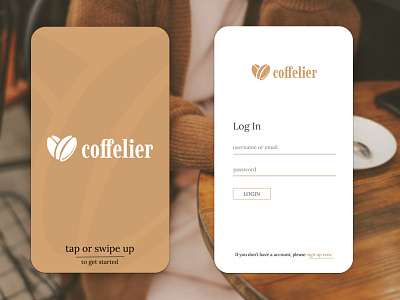 Coffelier app ( Firts part ) app appdesign branding coffe design figma modern simple web webdesign