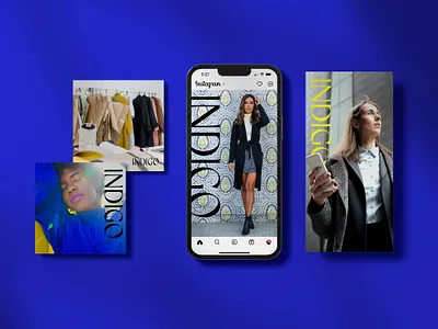Indigo brand design brand identity branding design fashion graphic design illustrator logo logo design pattern