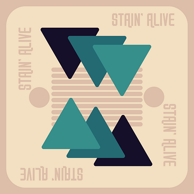 Stain' Alive graphic design illustration vector