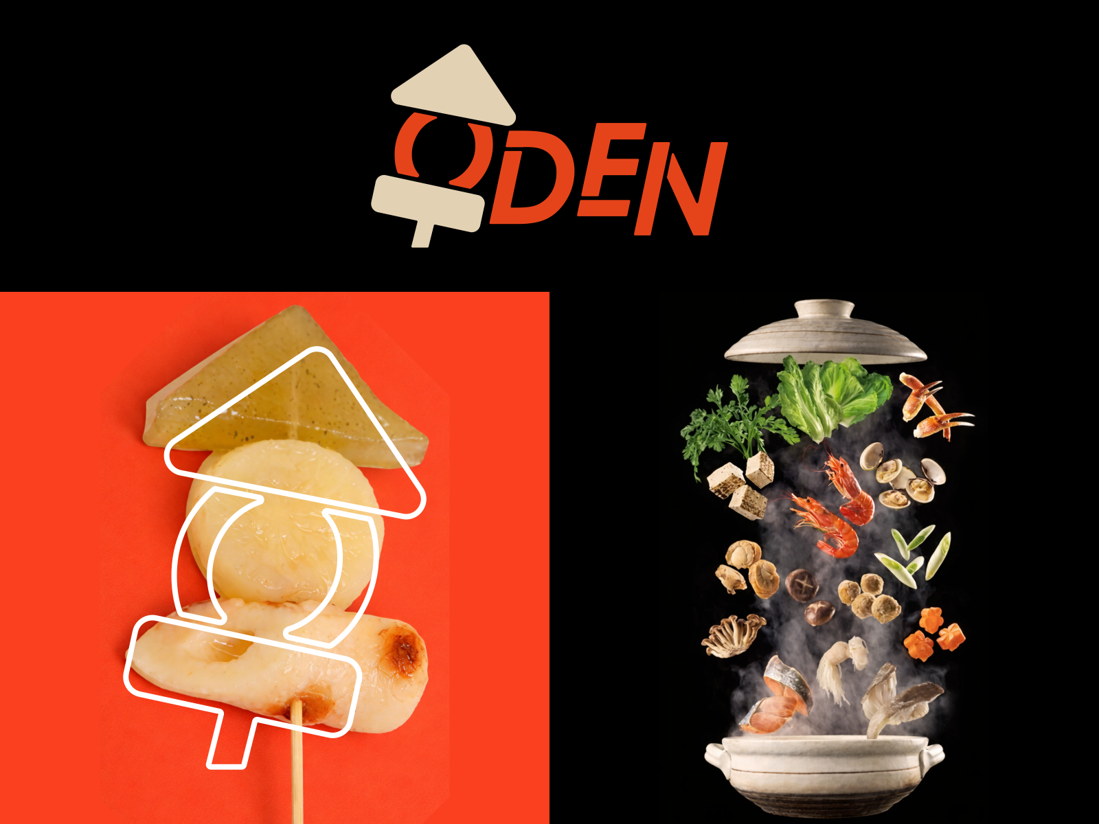 ODEN LOGO AND VISUAL IDENTITY brand branding design food graphic design inspiration japanese logo modern oden restaurant trend vector