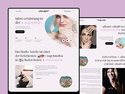 Studio Amelie - Nail Studio branding design development nail studio typography ui ux website