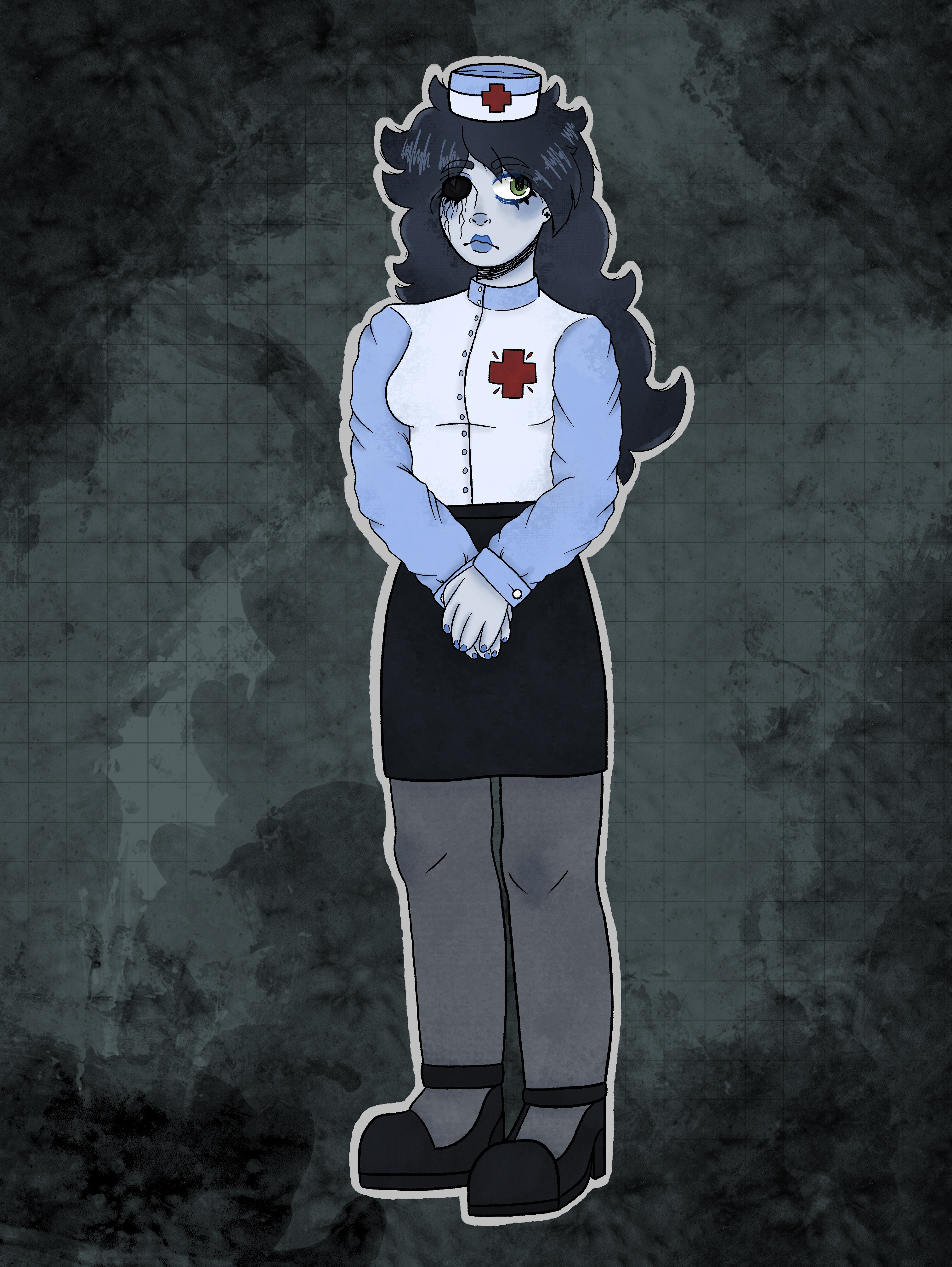 Nurse Violet - September 2025 character character design graphic design illustration procreate