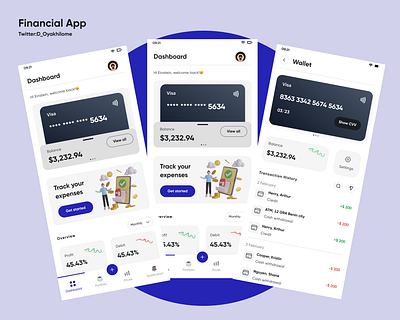 Finance App banking digital banking digital wallet finance financial services fintech investments mobile app money user experience (ux) user interface (ui)