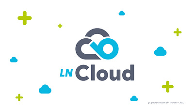 LN Cloud Logo Design branding graphic design logo vector