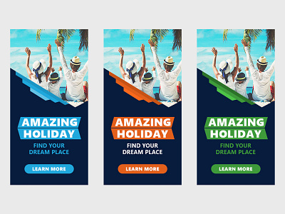 Vacation Banner Design | Holiday Story | Ads Banner brand identity holiday story banner vacation