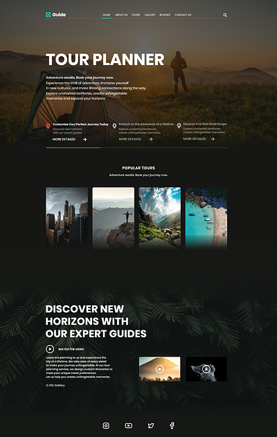 tour planning website design design graphic design interactive landing page web design website