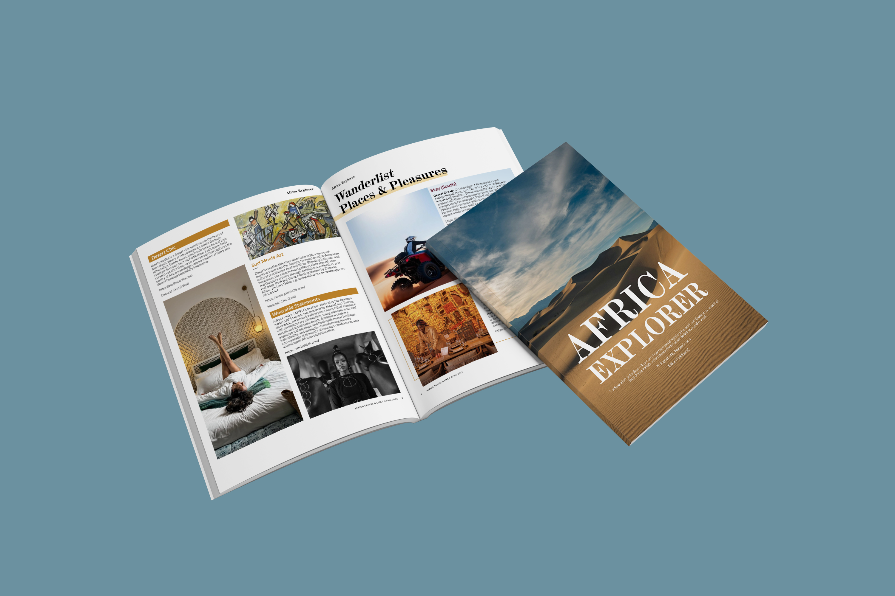 Africa Travel Magazine Design | Editorial Layout Showcase adobe indesign brochure design editorial design editorial designer editorial layout indesign design luxury travel magazine cover magazine design magazine layout print design publication design travel editorial travel magazine travel publication visual storytelling