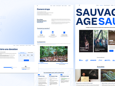 Sauvage Non-profit organization association conservation donation form figma graphic design homepage landing page nature ngo no code non profit ui ui design user interface ux uxui web development webdesign webflow website