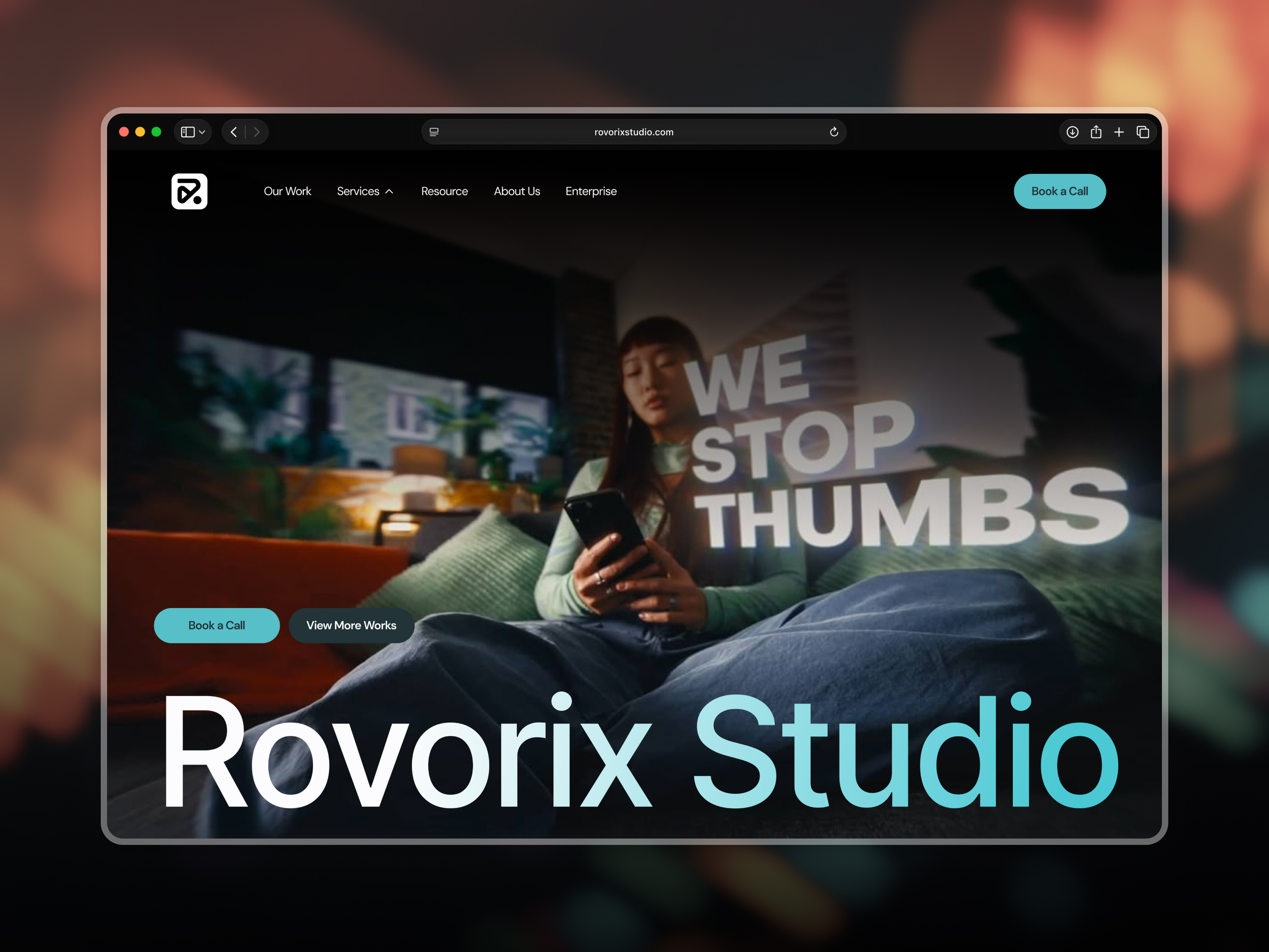 Creative Agency - Landing Page Design agency website ai agency website ai website art studio website clean company website creative agency creative agency website creative website darkmode design agency website homepage landing page landing page ui simple studio website ui design uidesign uiux website