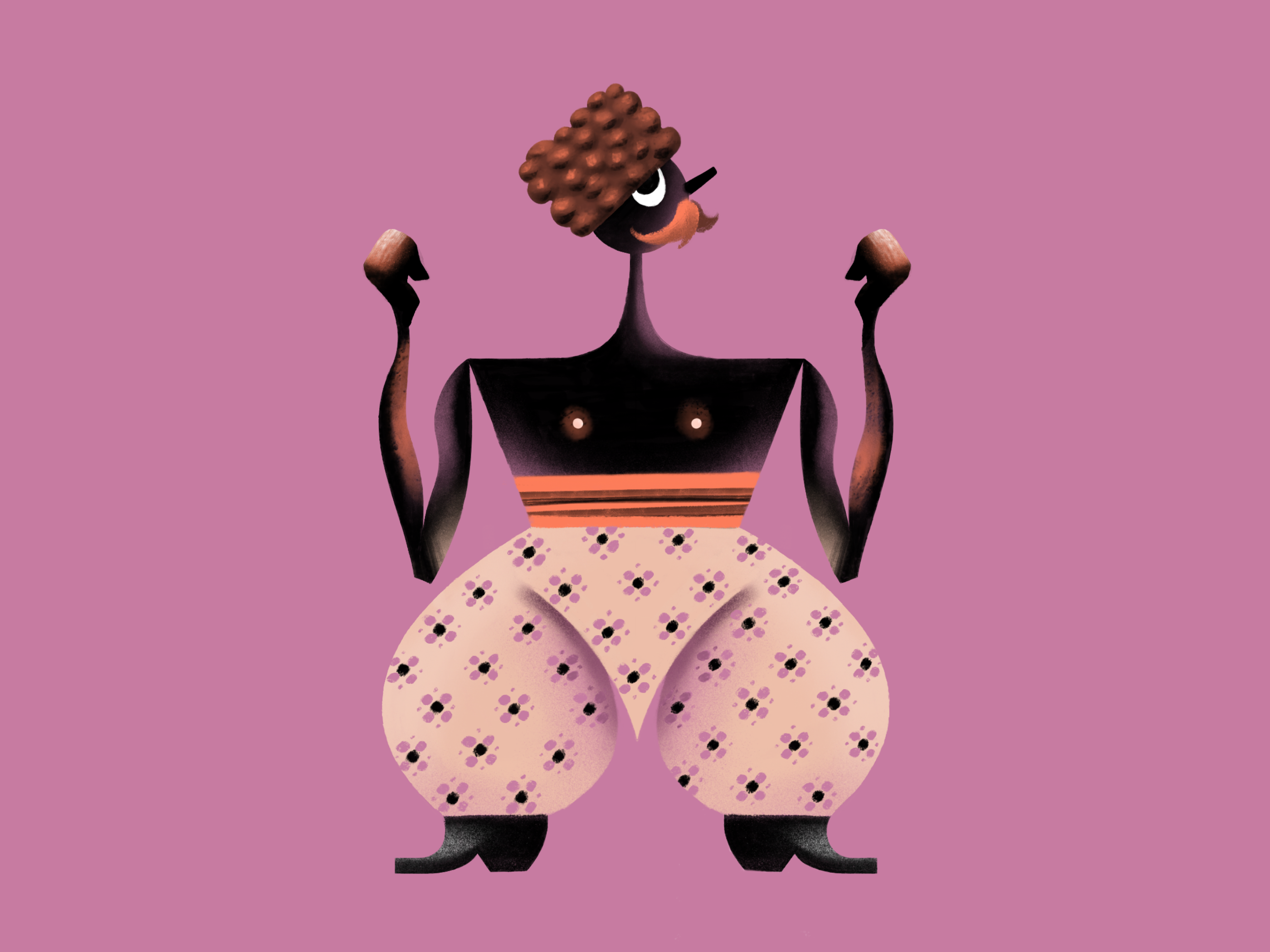Figurette: Feisty Cossack character cossack illustration