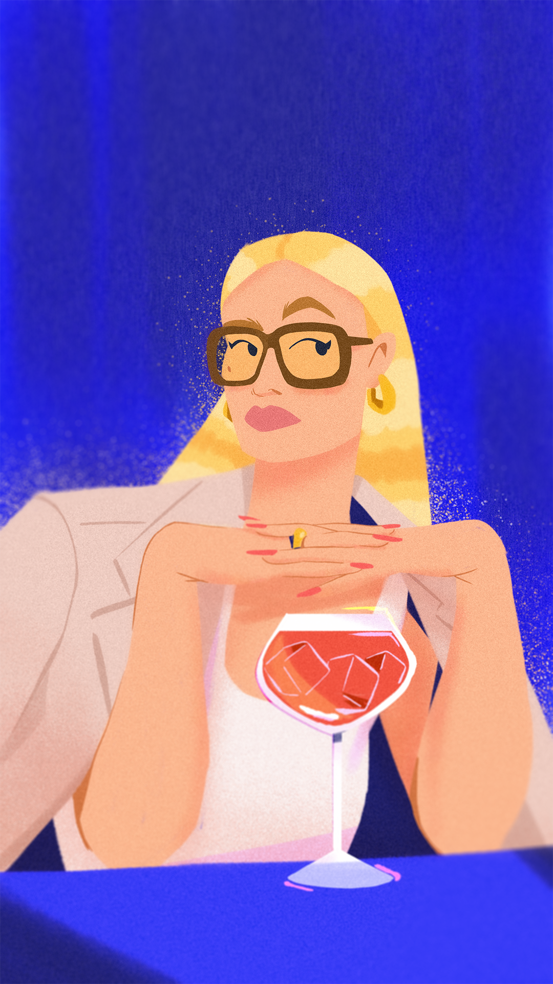 Aperol time colour design drawing fashion illustration paris style