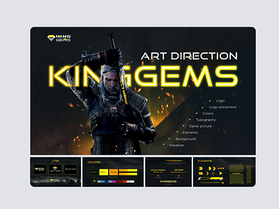 ART DRECTION - KINGGEMS artderection branding design graphic design icon typography ui ux vector web design