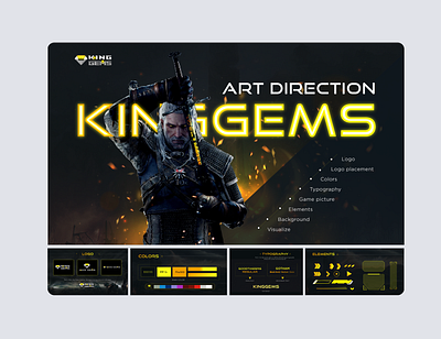 ART DRECTION - KINGGEMS artderection branding design graphic design icon typography ui ux vector web design