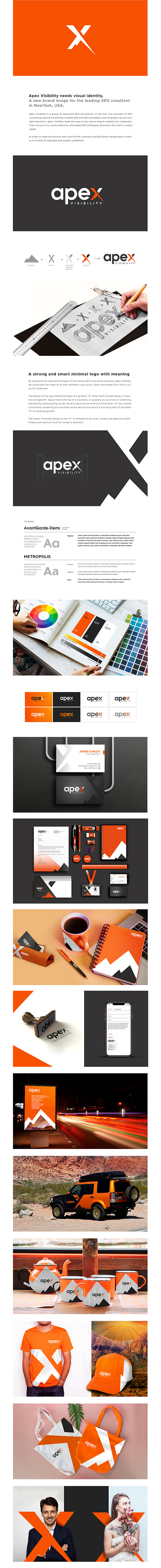 apex visibility: SEO Consultant Company logo and brand design apex logo branding design graphic design growth logo icon illustration logo minimal design mountain logo typography ui ux vector x logo