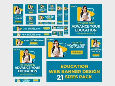 Education Web Banner Design | Google Adwords | Ads Banner admission banner education ads banner education banner shopify ads image