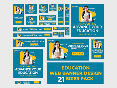 Education Web Banner Design | Google Adwords | Ads Banner admission banner education ads banner education banner shopify ads image