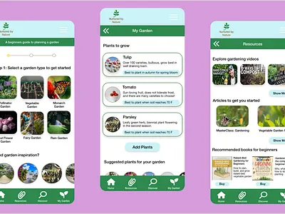 Case Study | Gardening app for beginners design ui ux