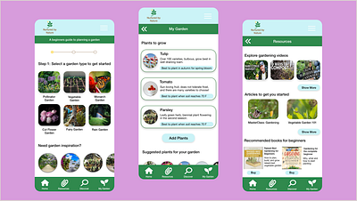 Case Study | Gardening app for beginners design ui ux