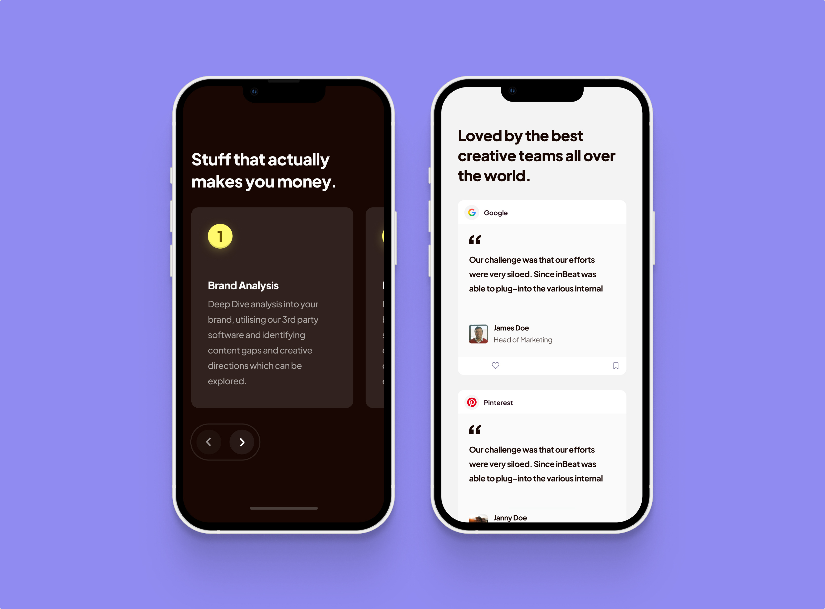 Mobile Website Design for a UGC & Creator Marketing Agency