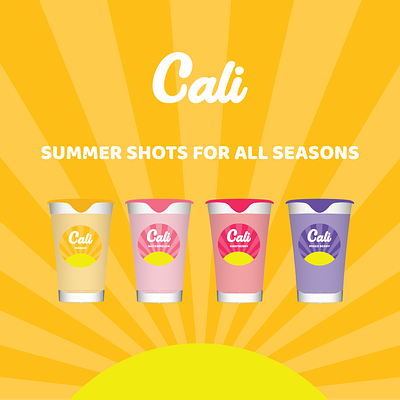 Cali Shots - CPG Consumer Product Branding and Packaging alcohol branding consumer goods cpg design graphic design logo packaging shots web design