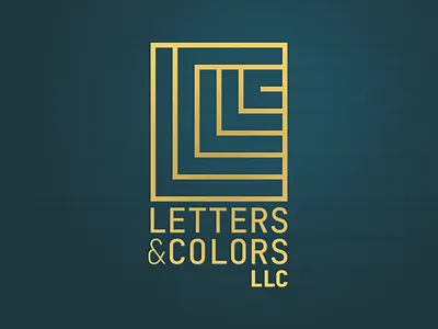 Letters & Colors, LLC branding company graphic design grid jetbrains mono lines logo modern monospace typography