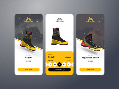 La Sportiva App Design Concept animation app concept design jose miguel serna lasportiva ui ux web web design