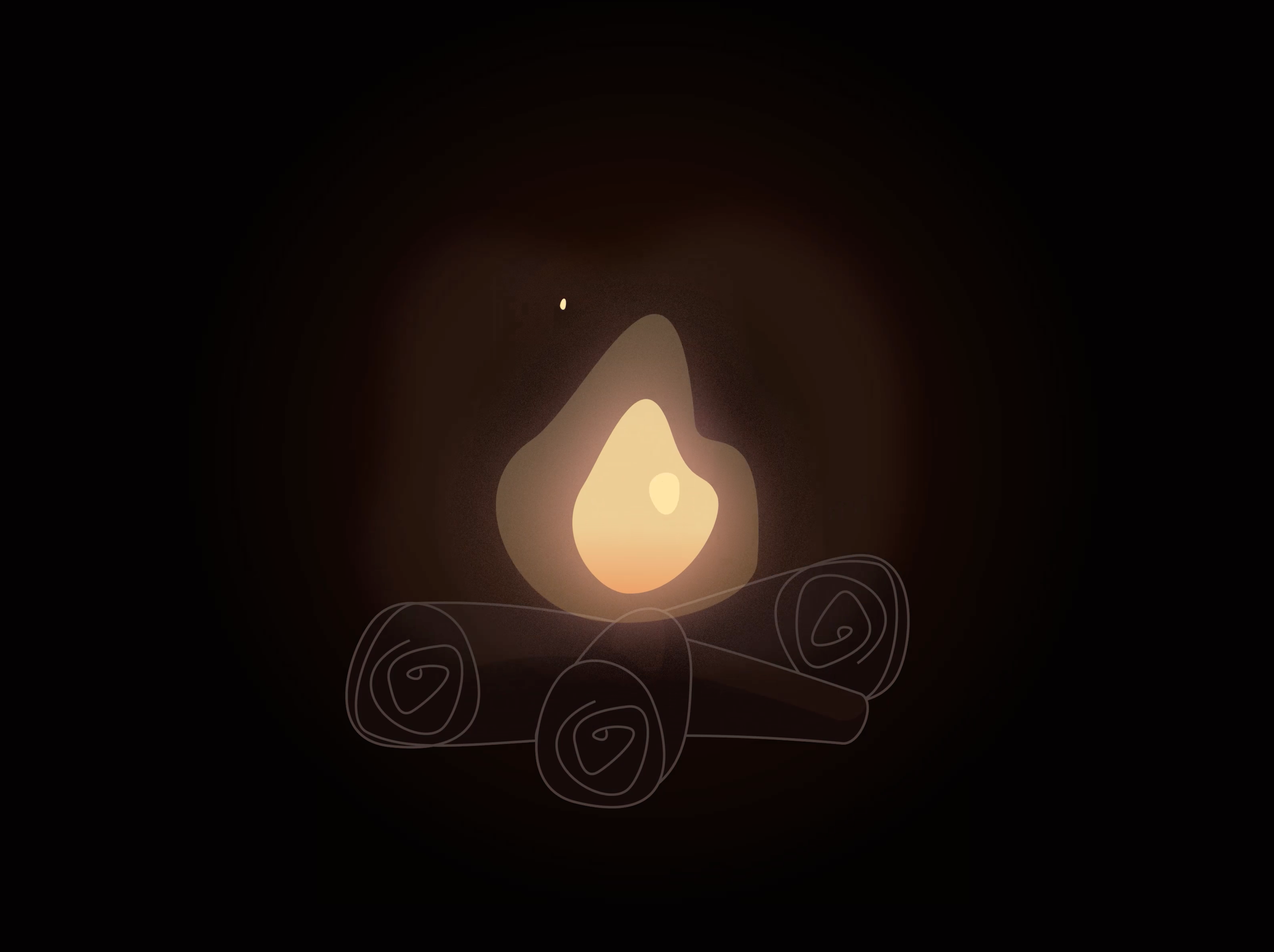 Simple Crackling Fireplace after effects animation fireplace motion graphics sound design