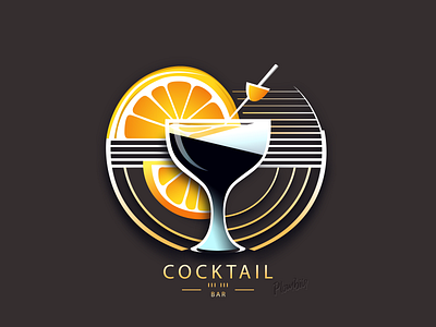 Cocktail Bar Logo adobeillustrator branding design graphic design illustration logo vector