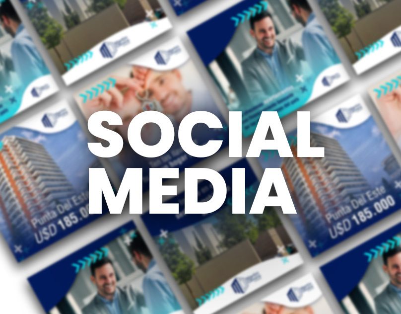 Social Media para negocio de Bienes raices design posts social media