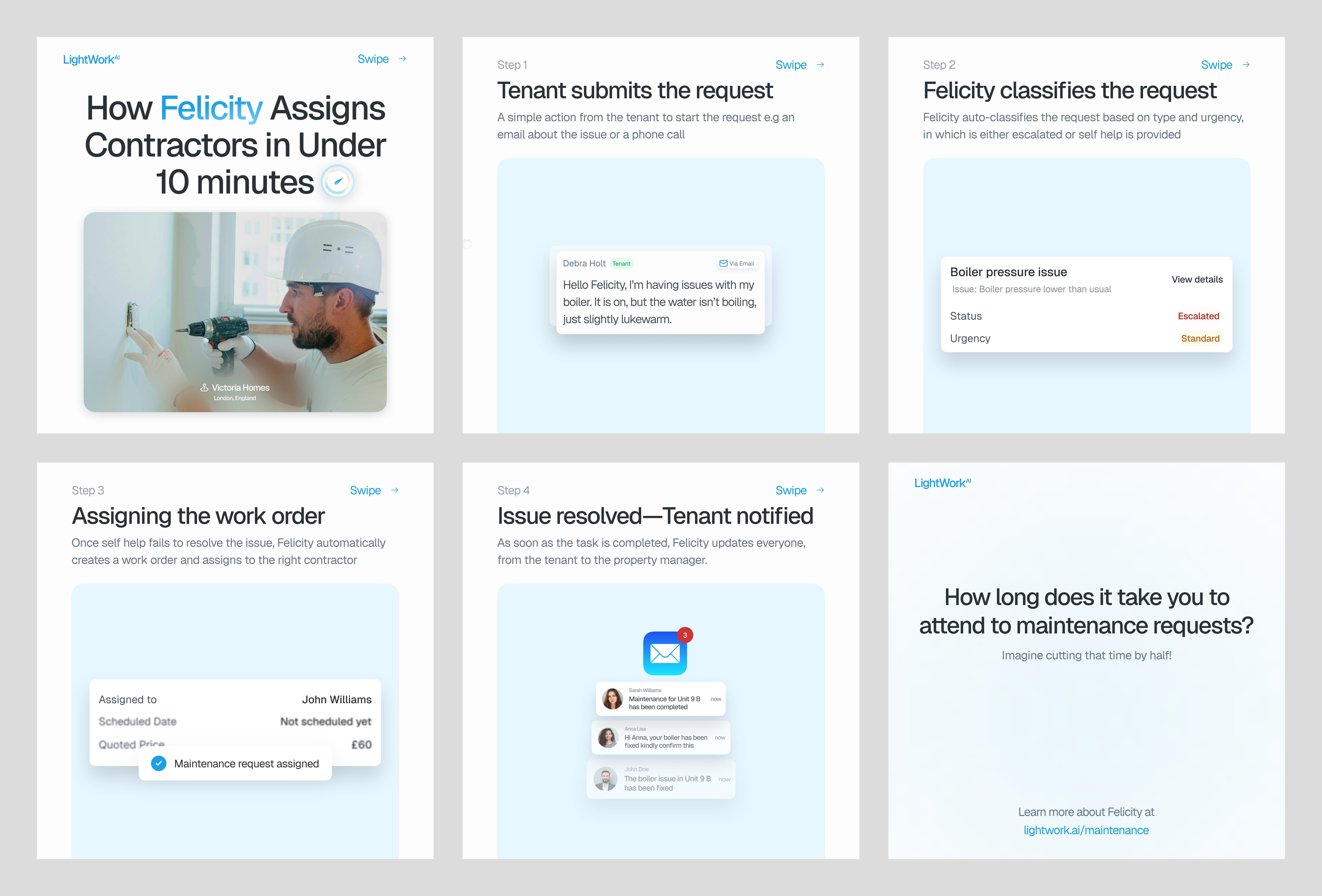 LightWork AI - Social Media Posts social social media post ui ux