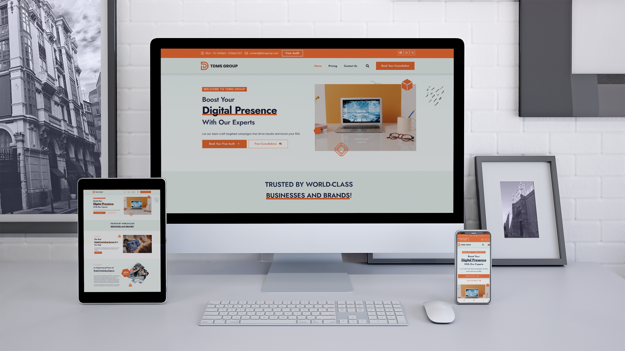 Website design for TDMS Group branding graphic design ui web ui website design
