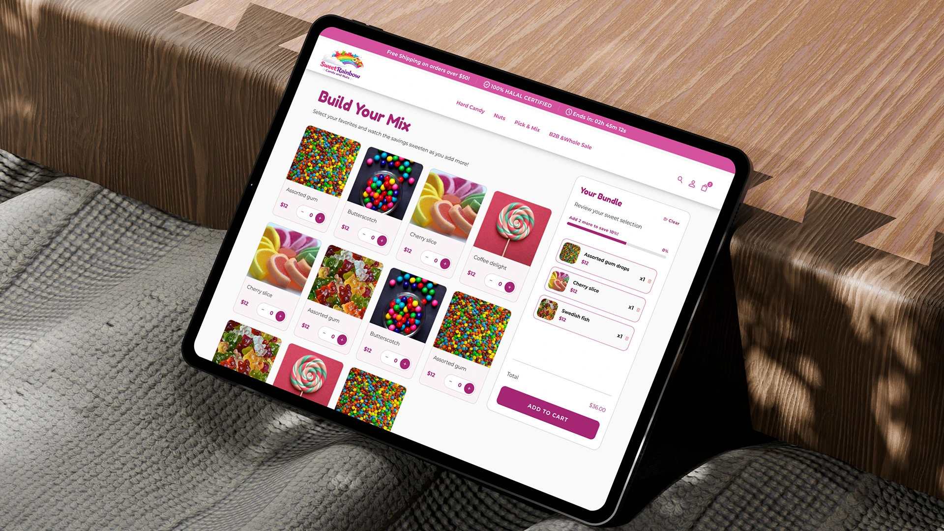 Sweet Rainbow Premium Candy & Nuts Shopify Store Design 3d animation branding candy store conversion design design e commerce ux figma graphic design logo mobile first motion graphics pick n mix retail ux shopify design ui web design wholesale ux