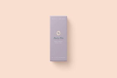 Party Pits - Deodorant Packaging deodorant packaging natural deodorant packaging packaging design