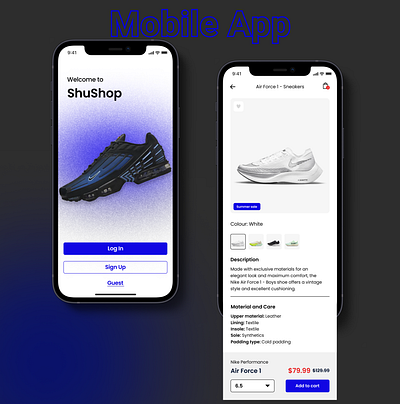 E-commerce mobile app. UI e commerce mobile app mobile application shoes ui users interface ux webdesign