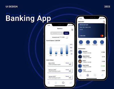 Banking app application bank branding finance finance app mobile app ui ux wallet web design