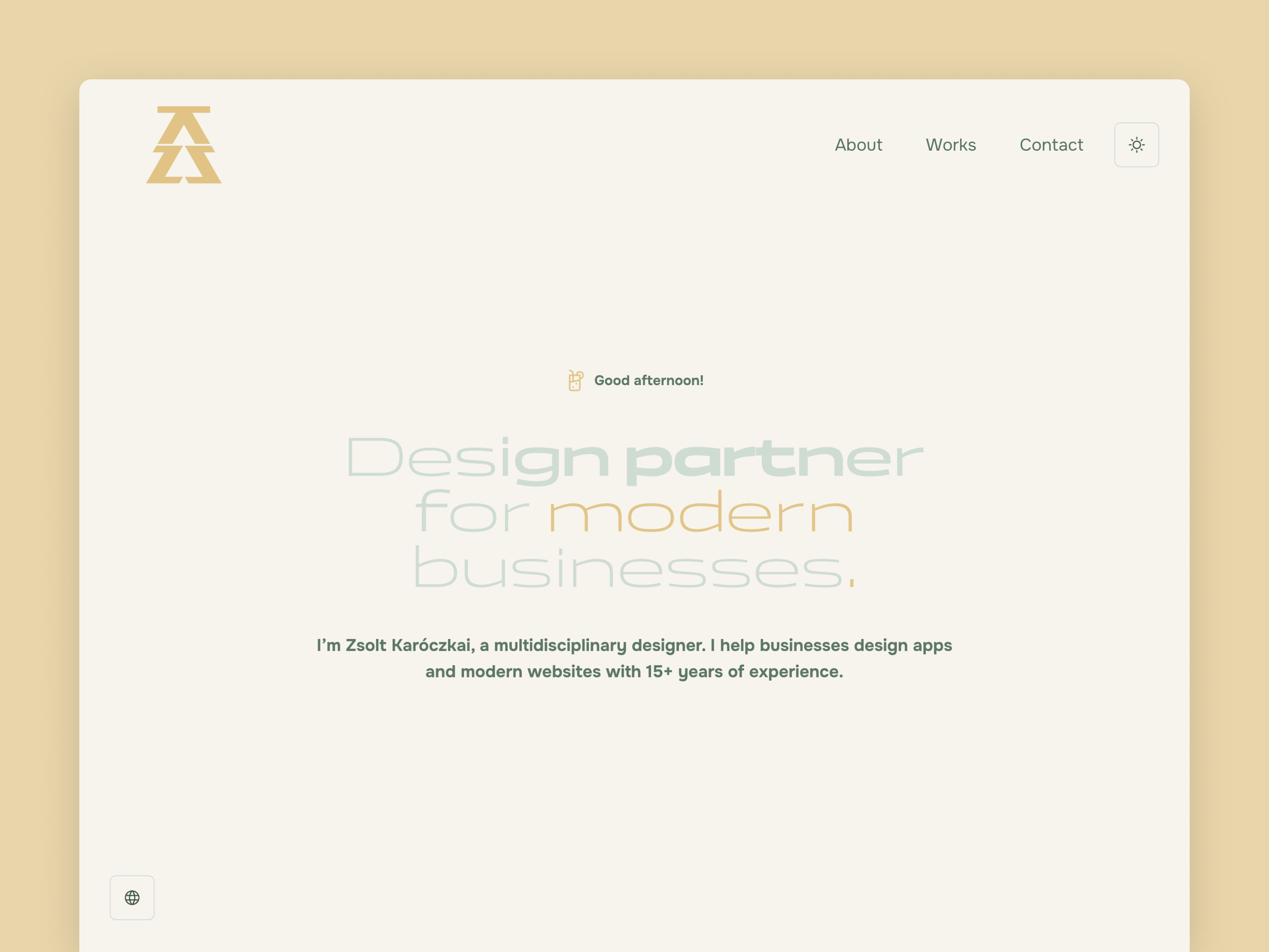 Example of Personal portfolio