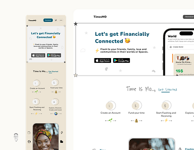 Fintech ~ Commercial landing Page app chadax demo design finance fintech landing mobile timesmo ui