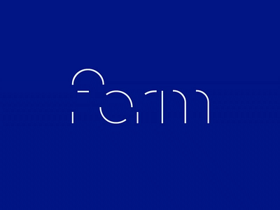 Form — variable logotype agency brand identity branding dynamic logo logo logotype studio technology typography variable font