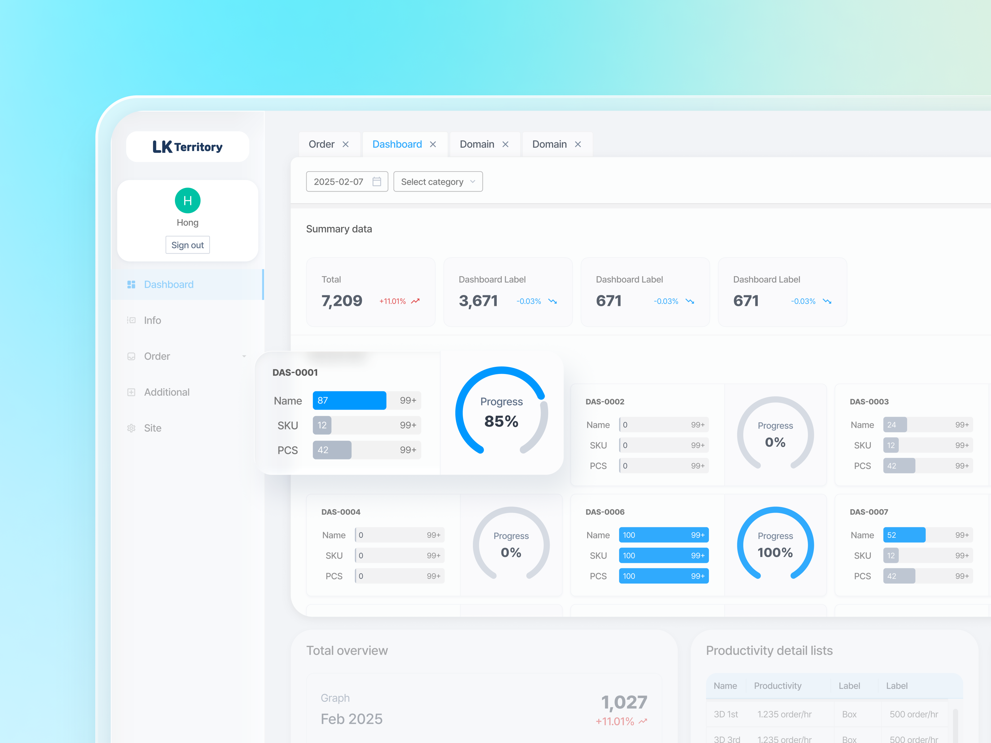 LKT ⎮ Token-Driven Dashboard System dashboard data visualization design system figma figma variables saas ui ux web design